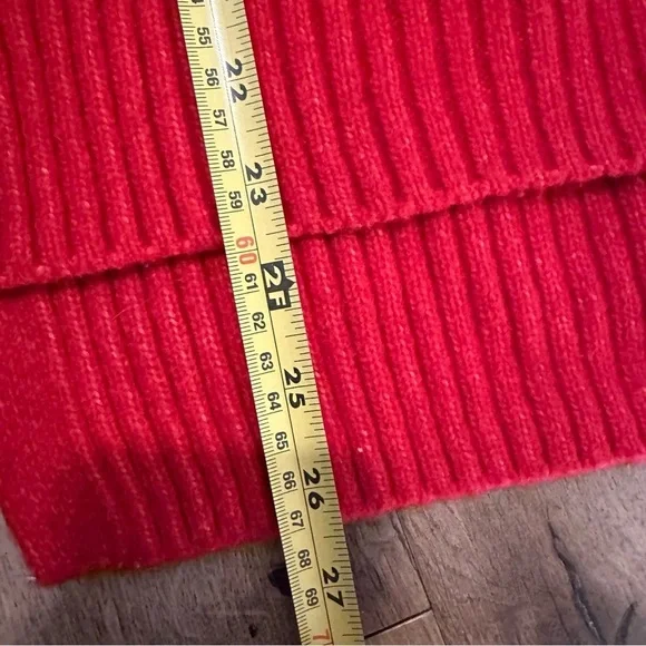 H & M Cowl Neck Red Orange Sweater Size XSmall - Picture 10 of 10